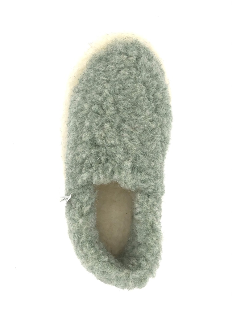 Pantoufles « Siberian » effet mouton, 100% laine mérinos