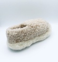 Pantoufles Natural « Siberian » effet mouton, 100% laine mérinos