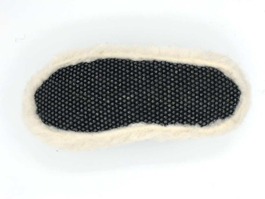 Pantoufles Natural « Siberian » effet mouton, 100% laine mérinos
