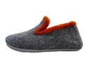 Pantoufle Gris foncé / Orange