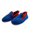 Pantoufle Bleu profond / Orange